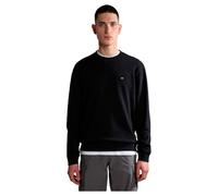Napapijri Black Cotton Men Sweatshirt - L