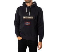 Felpa con cappuccio Napapijri Burgee Winter nero puro grigio - S