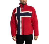 NAPAPIJRI Uomo Giacca In Pile Fiemme, Red, L