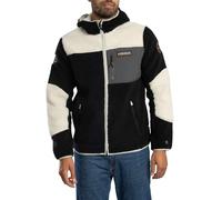 Napapijri Uomo Giacca Polar Yupik, Navy/Beige, Blu navy/beige, XL
