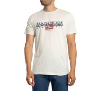 Napapijri Uomo Maglietta grafica Aylmer, Beige