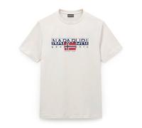 Napapijri Uomo Maglietta Grafica Aylmer, Beige Dimity, Beige Dimity, M
