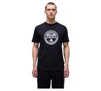 T-shirt Napapijri Bollo manica corta nero puro bianco - XL