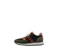 NAPAPIJRI Uomo Sneakers Running in Nylon Nero e Verde 9 US / 42 EU