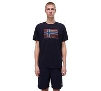 NAPAPIJRI Uomo T-Shirt a Maniche Corte Semiles Blu Scuro S