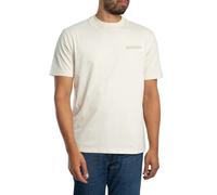 Napapijri Uomo T-shirt con grafica sul retro, Beige
