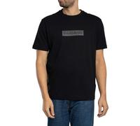 Napapijri Uomo T-Shirt con logo della scatola, Nero