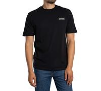 Napapijri Uomo T-shirt con logo piccolo e rilassato, Nero