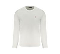 Napapijri White Cotton Men T-Shirt - 3XL