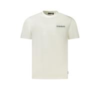 Napapijri White Cotton Men T-Shirt - L