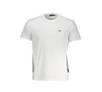 Napapijri White Cotton Men T-Shirt - S