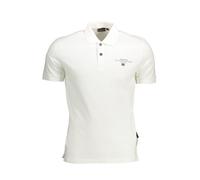 Napapijri White Cotton Men's Polo Shirt - M