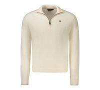 Napapijri White Wool Men Sweater - XL