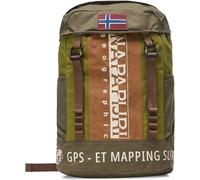 Napapijri Zaino Da Escursione H-Equator Day Pack 28.8 Litri in Misto Cotone Multicolore Verde Uomo