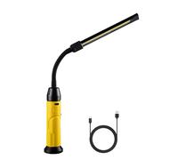 Napatyre Lampada da lavoro a LED da officina, 1000 lm, con magneti, collo di cigno flessibile a 360°, lampada da ispezione per auto, riparazione officina, campeggio, emergenza