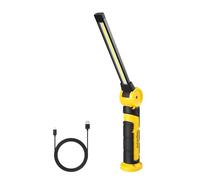 Napatyre Torcia a LED ricaricabile, 4000 mAh, luce da lavoro ricaricabile con rotazione di 120° e base magnetica, lampada portatile da 1000 lumen, 3 modalità, luce meccanica per uso domestico e di