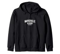 Naperville Illinois EST 1831 - Palestra Felpa con Cappuccio