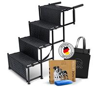 NAPFINO Scala per cani fino a 60 kg, rampa per cani di piccola e grande, adatta per tutte le auto, con borsa per il trasporto