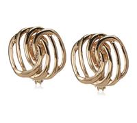Napier Gold-Tone Twisted Clip-On Earrings