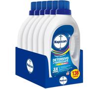 Napisan Detersivo Lavatrice Liquido Igienizzante Capi Colorati, 6 Confezioni