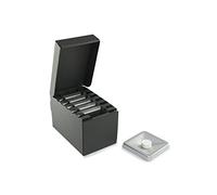 Napkin CREHO NPKHR00902 Vaschetta per Servizio salviette, Alluminio, Argento, 14x8x8 cm