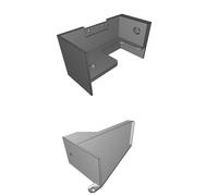 Napkin Holder with Crown Design - 3D Printed Wave Pattern Table Accessory