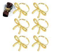 Napkin Ring - Elegant Metal Bow Buckle | Decorative Metal Napkin Buckle In Bow Shape, Perfect For Table Settings, Banchetti, Parties, Weddings, Christmas, Thanksgiving, Easter, and Holiday Décor