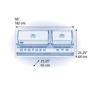 Napoleon Barbecue da incasso Prestige PRO 825 RBI con infrarosso e bruciatore posteriore