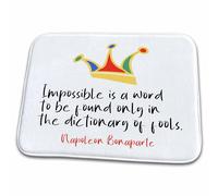 Napoleon Bonapartes Quote. Impossible Is A Word To Be Found Only In Alexis Design Zerbino Ingresso Morbido Zerbino Asciugapassi Trappola Sporco Tappeto Da Bagno Per Cucina Interno 40X60 Cm