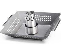 Napoleone 56024 Supporto per Pollame E Wok Acciaio Inox 28 x 28 X 9 CM Nuovo &