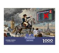 Napoleone attraversa i Monti Alpi Il pendolare Puzzle in Legno Impermeabile Puzzles Da 1000 Pezzi Per Adulti Sfidanti E Rompicapo Giochi Educativi