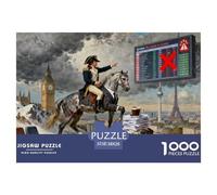 Napoleone attraversa i Monti Alpi Il pendolare Puzzle in Legno Impermeabile Puzzles Da 1000 Pezzi Per Adulti Sfidanti E Rompicapo Giochi Educativi