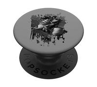 Napoleone attraversando le alpi grunge PopSockets PopGrip Adesivo