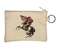 Napoleone Bonaparte Cavalcando Un Cavallo Portachiavi Portamonete Beige