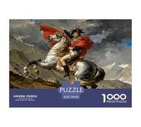 Napoleone che attraversa i Monti Alpi Puzzle in Legno Impermeabile DIY Puzzles Da 1000 Pezzi Regali Per Adulti Divertenti Giochi Di Impegnativi