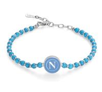 Bracciale Uomo SSC NAPOLI B-NB005UPA Acciaio Inossidabile Logo Celeste OFFICIAL