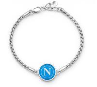 Bracciale Uomo SSC NAPOLI B-NB001UAA Acciaio Inossidabile Logo Celeste OFFICIAL