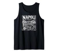 Napoli Campania Italia Cityscape xilografia Canotta