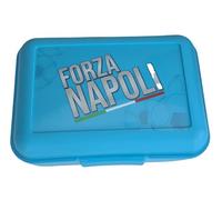 NAPOLI | Contenitore Portapranzo Porta merenda Scatola Sandwich Box per Bambini Tifoso (Forza NAPOLI)