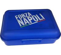 NAPOLI | Contenitore Portapranzo Porta merenda Scatola Sandwich Box per Bambini Tifoso (Forza NAPOLI)