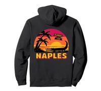 Napoli Florida Alligator Tramonto Retro Travel Felpa con Cappuccio