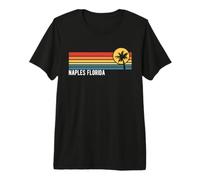 Napoli Florida Retro Sunset Style Design Maglietta Premium