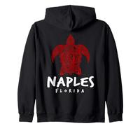 Napoli Florida Sea Turtle Design Naples Beach FL Felpa con Cappuccio