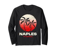 Napoli Florida Sunset Design Napoli Beach FL Maglia a Manica