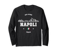 Napoli Italia Skyline Napoli Travel Maglia a Manica