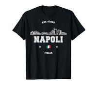 Napoli Italia Skyline Napoli Travel Maglietta