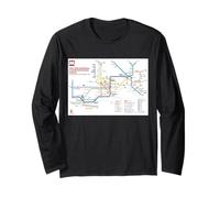 Napoli Metro Travel Art Italia Maglia a Manica