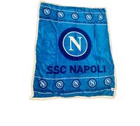 Coperta plaid in pile agnellato prodotto ufficiale SSC Napoli 130 x 150 cm