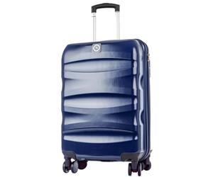 Napoli - Trolley valigia da viaggio rigida 55cm, ABS, 4 ruote - Enzo Castellano - Bagaglio a mano - Cabin size