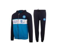 Napoli Tuta Homewear Ufficiale con Zip e Cappuccio Blu/Royal Uomo S-XXL Ragazzo 8-14 anni (12 anni, Blu)